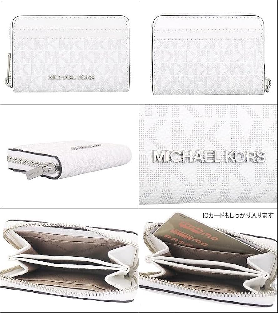 新品 MICHAEL KORS コインケース 定期入れ 小銭入れ財布 ホワイト 楽天市場】マイケルコース MICHAEL KORS コインケース ジェット